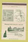 Matchbook Cover - Deep River Motor Inn Plymouth NH WEAR 40 Strike