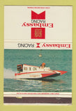 Matchbook Cover - Embassy Boat Racing cigarettes UK England 40 Strike