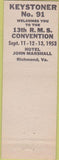 Matchbook Cover - Amy Smith Millers Auto Supply Harrisburg PA white