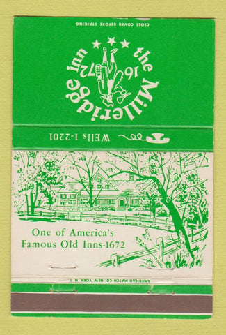 Matchbook Cover - Milleridge Inn Jericho LI NY WEAR 40 Strike