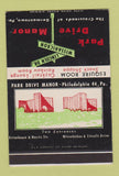 Matchbook Cover - Park Drive Manor Germantown PA SAMPLE  40 Strike