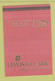 Matchbook Cover - Lewis & Clark Motor Inn Longview WA 40 Strike