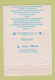 Matchbook Cover - Multiclub Intenational Hotel Saint James Albany 40 Strike