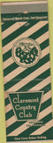 Matchbook Cover - Claremont Country Club Oakland CA WEAR