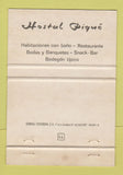 Matchbook Cover - Hostal Pique Gandesa Tarragona Spain 40 Strike