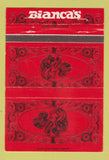Matchbook Cover - Bianca's Restaurant Pizza Marina Del Rey CA girlie 40 Strike