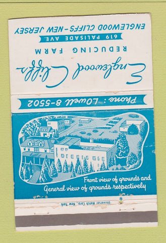 Matchbook Cover - Englewood Cliffs NJ Reducing Farm 40 Strike