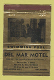 Matchbook Cover - Del Mar Motel Oklahoma City OK 40 Strike