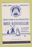 Matchbook Cover - Auctioneers Inn Burlington WI WEAR 40 Strike