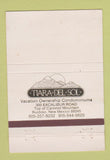 Matchbook Cover - Tiara Del Sol Condos Ruidoso NM 40 Strike
