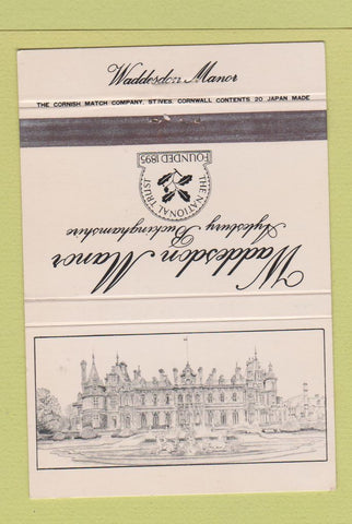 Matchbook Cover - Waddesdon Manor Aylesbury Buckinghamshire 40 Strike