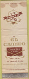 Matchbook Cover - El Camino Country Club Oceanside CA WORN