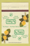 Matchbook Cover - Durant's Flowers Ann Arbor Ypsilanti MI WEAR 40 Strike