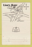 Matchbook Cover - Lion's Mane Hair Salon Memphis TN 40 Strike