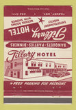 Matchbook Cover - Tilbury Hotel ON 40 Strike