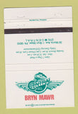 Matchbook Cover - Central Bar Grille Brywn Mawr PA 40 Strike