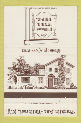 Matchbook Cover - Millbrook Town House NY 40 Strike