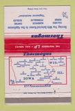 Matchbook Cover - Thermogas Propane IA IL WI Chains 40 Strike