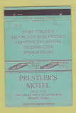 Matchbook Cover - Prestler's Motel Lakeland FL WEAR 40 Strike