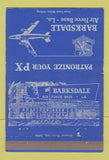 Matchbook Cover - Barksdale Air Force Base LA PX 40 Strike