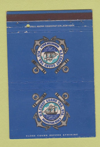 Matchbook Cover - US Coast Guard Training Manhattan Beach WEAR 40 Strike