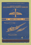 Matchbook Cover - National School Aeronautics military Kansas City MO 40 Strike