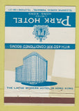 Matchbook Cover - Park Hotel Hong Kong 40 Strike