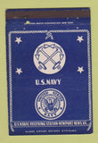Matchbook Cover - US Naval Receiving Station Newport News VA 40 Strike