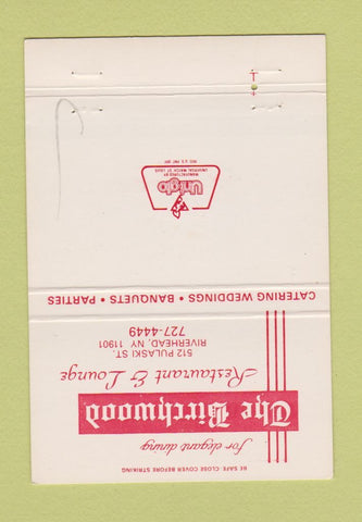 Matchbook Cover - Birchwood Restaurant Riverhead NY 40 Strike