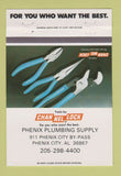 Matchbook Cover - Channel Lock Tools Phenix City AL plumbing 40 Strike
