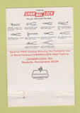 Matchbook Cover - Channel Lock Tools Tomahawk KY Banks Miller 40 Strike