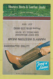 Matchbook Cover - Tony Lama Cowboy Boots Harry's San Diego CA WORN 40 Strike