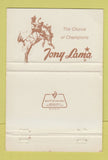 Matchbook Cover - Tony Lama Cowboy Boots Harry's San Diego CA WORN 40 Strike