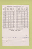 Matchbook Cover - Goen Tires Cooper oil Washington PA WEAR 40 Strike