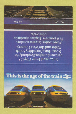 Matchbook Cover - Railroad London UK England trains 40 Strike