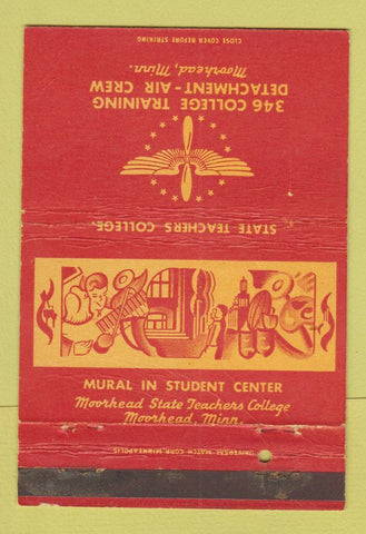 Matchbook Cover - State Teachers College Moorhead MN Military WEAR 40 Strike