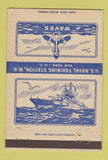 Matchbook Cover - US Naval Training Station New York City 40 Strike