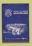 Matchbook Cover - Camp Williston Boulder City NV 40 Strike