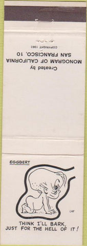 Matchbook Cover - Monogram Match San Francisco CA baby in womb?