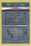 Matchbook Cover - Snyder Kinney Bennett Real Estate Birmingham MI 40 Strike