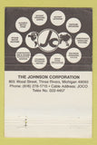 Matchbook Cover - Jim Dal Ponte Johnson Corp Three Rivers MI 40 Strike