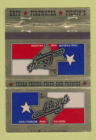 Matchbook Cover - Loosey's Restaurant Torrance Fullerton CA 40 Strike