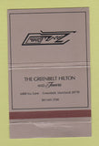 Matchbook Cover - Greenbelt Hilton Greenbelt MD Zanzi Bar WEAR 40 Strike