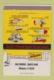 Matchbook Cover - Suburban Propane gas Baltimore MD CREASES 40 Strike