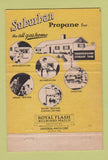 Matchbook Cover - Suburban Propane gas Baltimore MD CREASES 40 Strike