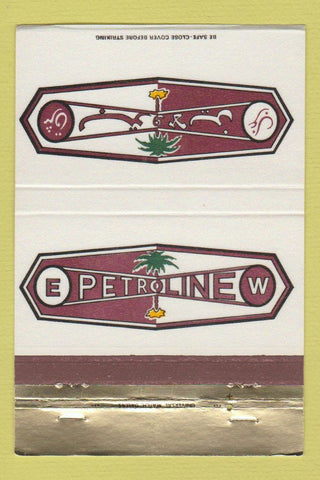 Matchbook Cover - Petroline Arabic oil gas 40 Strike