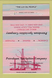 Matchbook Cover - Petroleum oil field drilling supply Signal Hill CA 40 Strike