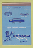 Matchbook Cover - US Army Infantry Center Fort Benning GA WEAR 40 Strike