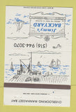 Matchbook Cover - Jimmy's Backyard Port Washington NY 40 Strike