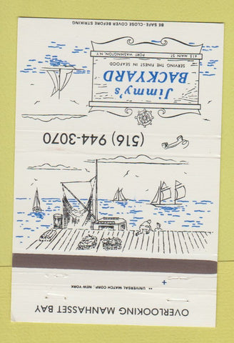 Matchbook Cover - Jimmy's Backyard Port Washington NY 40 Strike